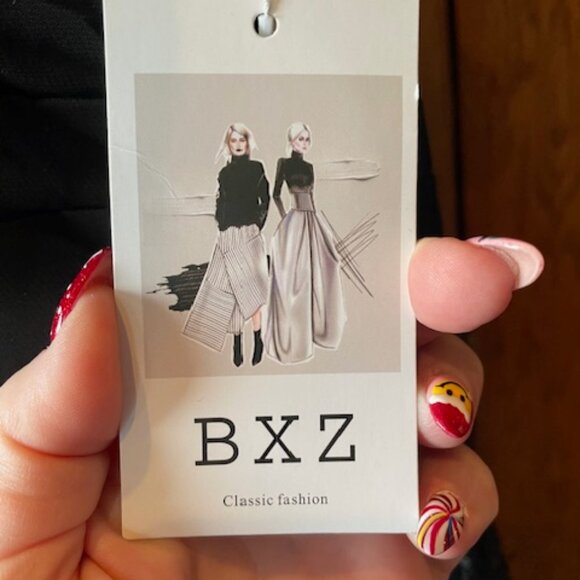 Black Formal Plus 28W Sparkly Sequin Lace  Dress Long Pleated V-Neck - Picture 5 of 5